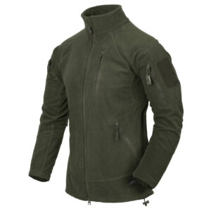 Mikina HELIKON-TEX Alpha Tactical grid fleece - olivovozelená