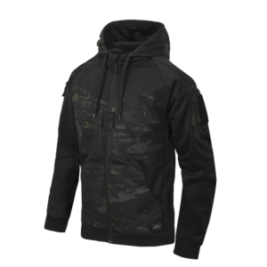 Mikina HELIKON-TEX Rogue Hoodie Fullzip - čierna/multicam